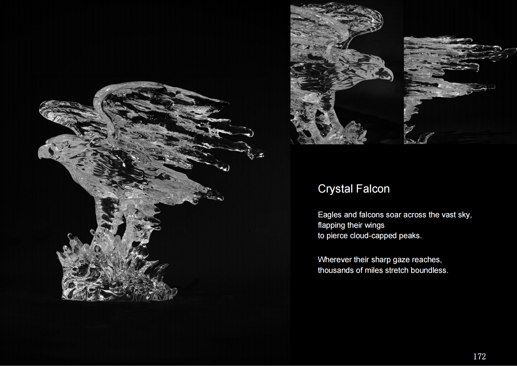 Crystal Falcon Ornament